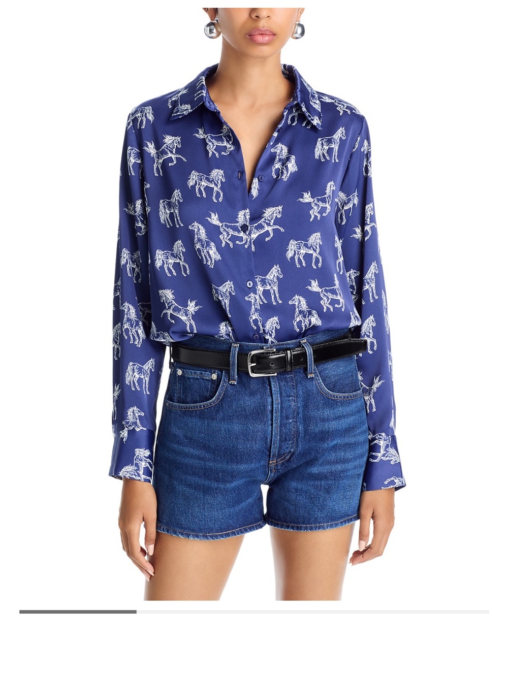 Aqua - Women’s Horse Print Shirt NWT